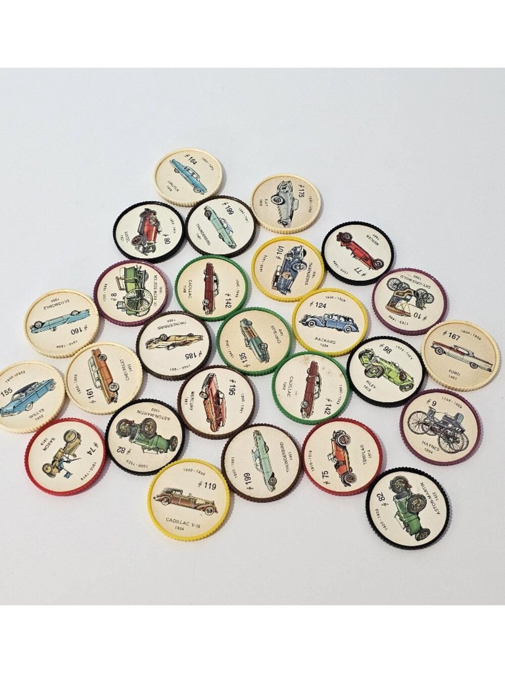 Vintage Jello Car Coins, Set of 26 Wheels